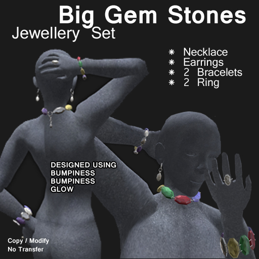 Big Gem Stones - Jewellery Set