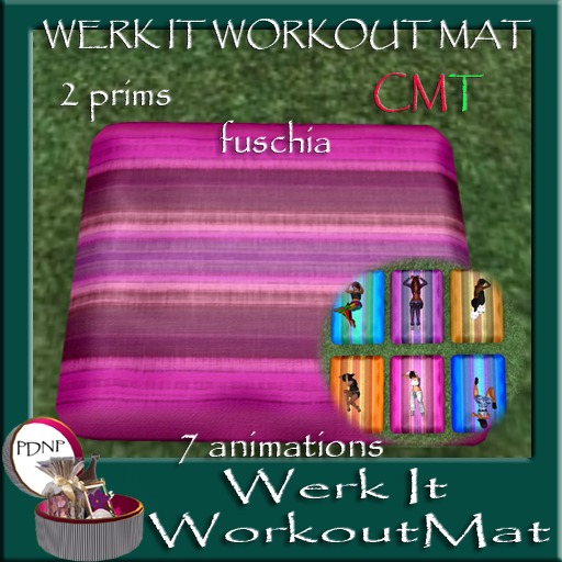 PDN: WERK IT WORK OUT MAT FUSCHIA