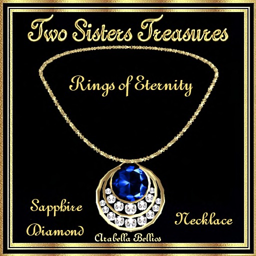 TST - RINGS OF ETERNITY SAPPHIRE DIAMOND NECKLACE YG