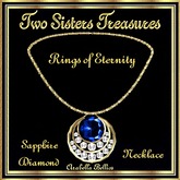 TST - RINGS OF ETERNITY SAPPHIRE DIAMOND NECKLACE YG