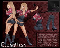 [Etchaflesh] Pinned Up Corset Outfit With Tango Appliers!