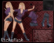 [Etchaflesh] Tartan Around Corset Outfit With Tango Appliers!