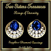 TST - RINGS OF ETERNITY SAPPHIRE DIAMOND EARRINGS YG
