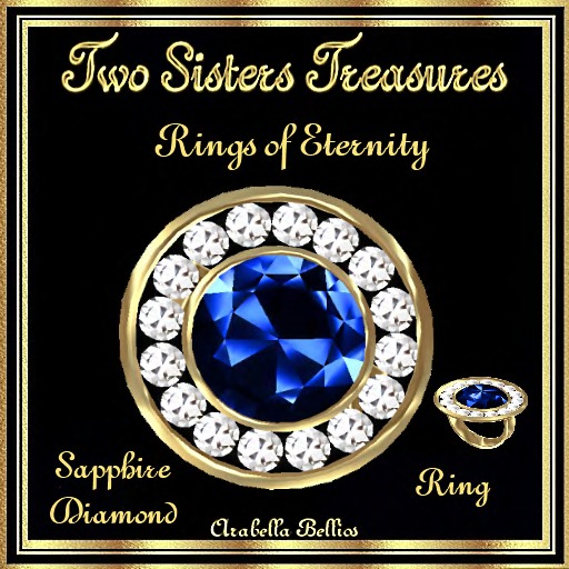 TST - RINGS OF ETERNITY SAPPHIRE DIAMOND RING YG