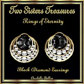 TST - RINGS OF ETERNITY BLACK DIAMOND EARRINGS YG