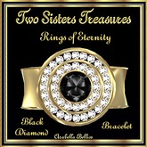 TST - RINGS OF ETERNITY BLACK DIAMOND BRACELET YG