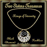 TST - RINGS OF ETERNITY BLACK DIAMOND NECKLACE YG