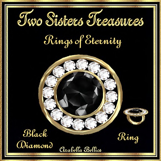 TST - RINGS OF ETERNITY BLACK DIAMOND RING YG