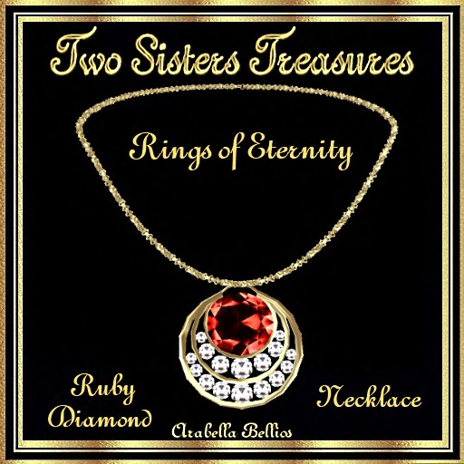 TST - RINGS OF ETERNITY RUBY DIAMOND NECKLACE YG