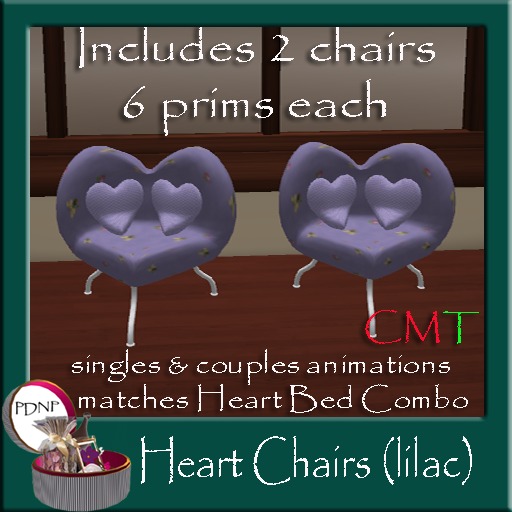 PDN: HEART CHAIRS LILAC BOX