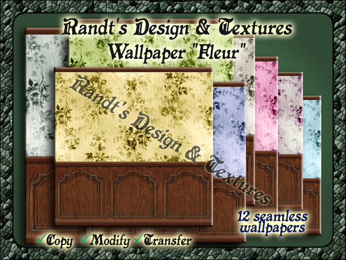 Wallpaper "Fleur" from Randt´s Design & Textures -Full permissions - Seamless
