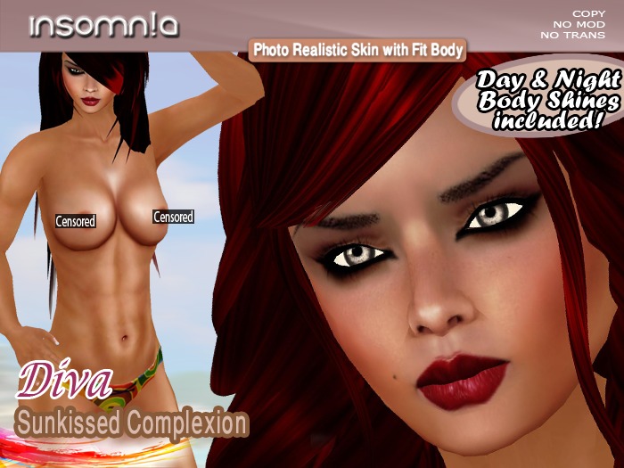 insomn!a - Diva [Skin][Sunkissed][Fit][Photo Realistic]R6