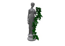 Woman n Vine Statue  Mesh Full Perm