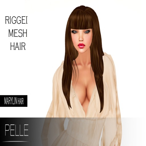 Pelle - MARYLIN RIGGED MESH HAIR BROWN