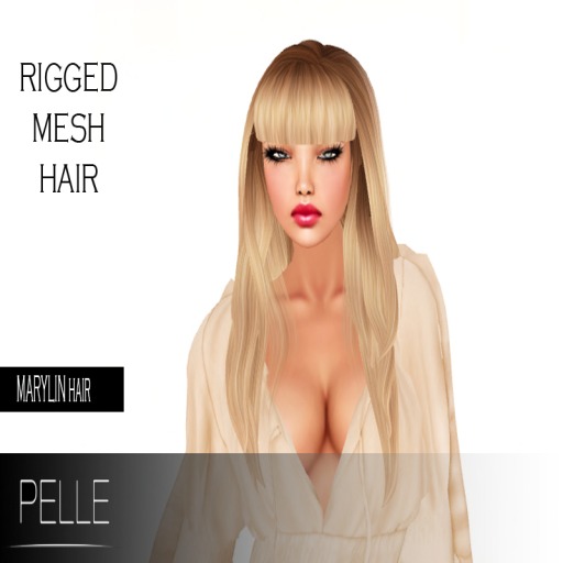 Pelle - MARYLIN RIGGED MESH HAIR ALL COLOR DEMO PACK