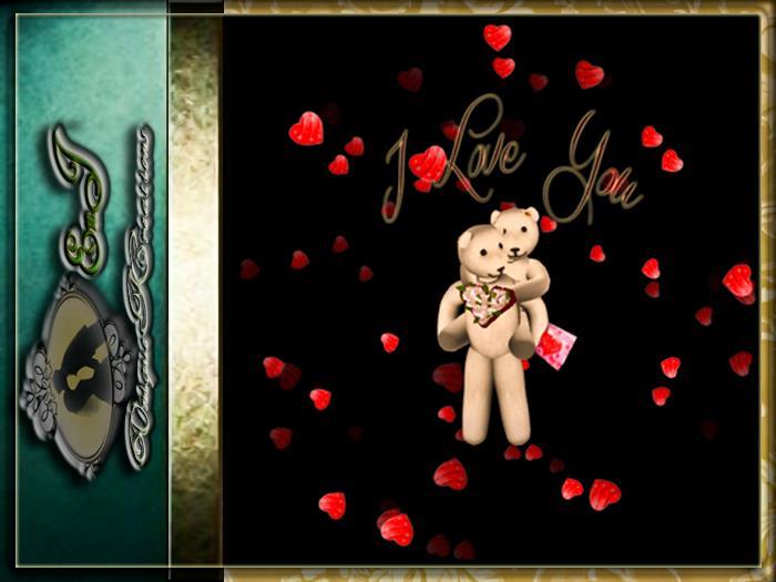 valentines couple bear