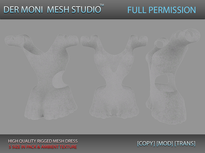 DER MONI FULL PERMISSION RIGGED DRESS 8