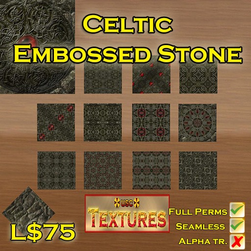 USC Textures - Celtic Embossed Stone 