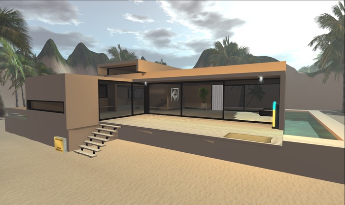 DP Beach Home Mesh 93 Prims  37X35 Meter