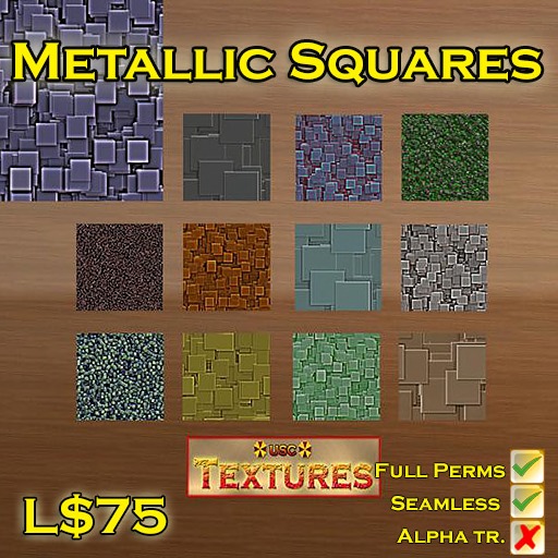 USC Textures - Metallic Squares 
