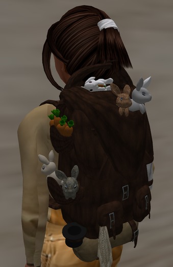 Bunnies  Backpack Brown