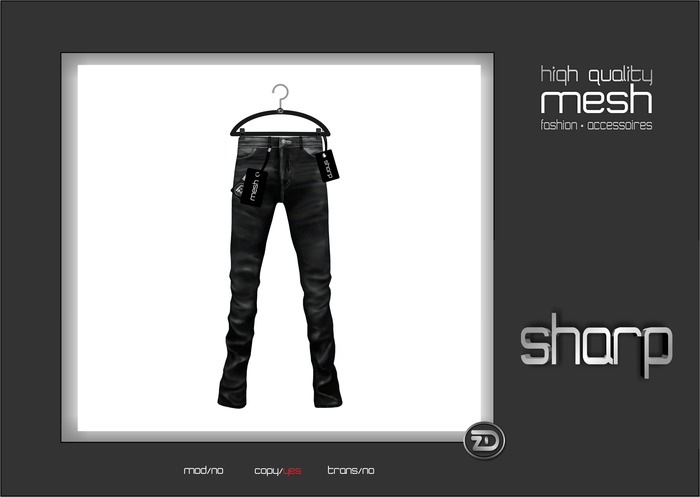 sharp by [ZD] - MESH - Leather Jeans