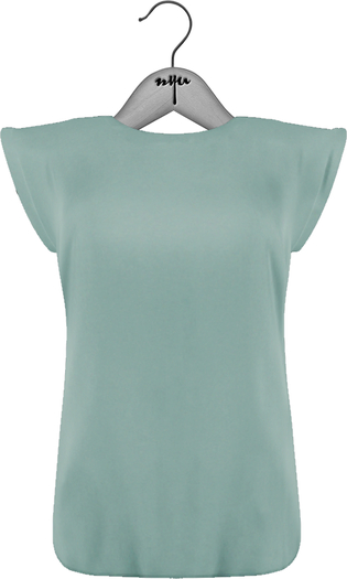 NYU - Button Back Shirt, Teal