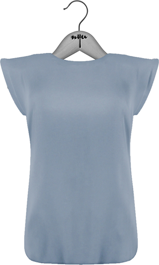 NYU - Button Back Shirt, Baby Blue