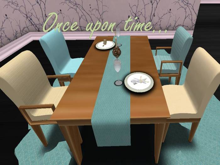 Once upon time... Sweet Dinner Room Cream&Blue