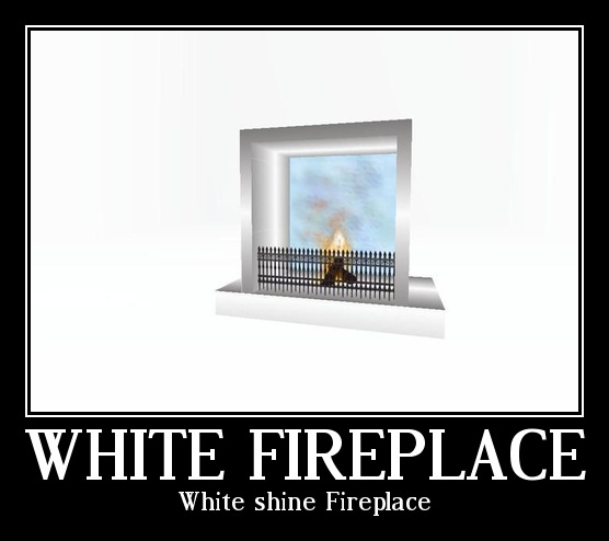 White shine Fireplace