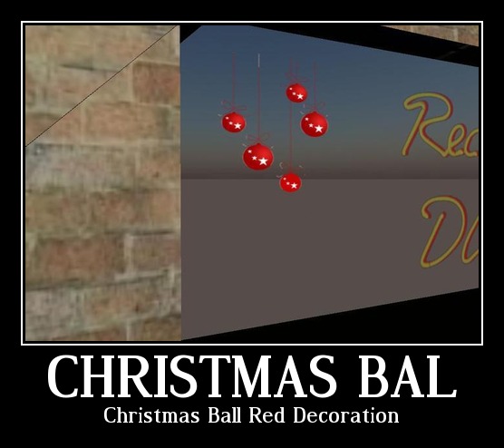 Christmas Ball Red Decoration tagfantasy -