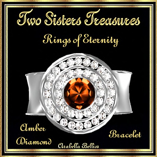 TST - RINGS OF ETERNITY AMBER DIAMOND BRACELET SILVER
