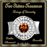 TST - RINGS OF ETERNITY AMBER DIAMOND BRACELET SILVER