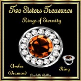 TST - RINGS OF ETERNITY AMBER DIAMOND RING SILVER