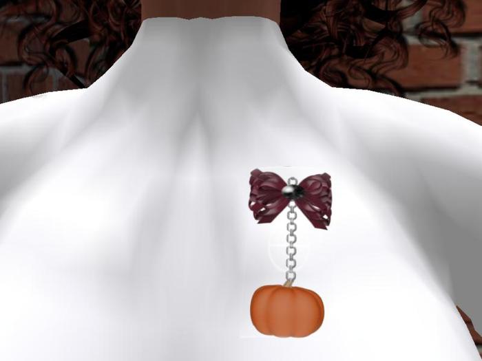 Pumpkin Burgundy Pin