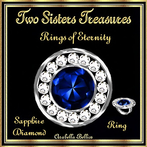 TST - RINGS OF ETERNITY SAPPHIRE DIAMOND RING SILVER