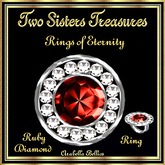 TST - RINGS OF ETERNITY RUBY DIAMOND RING SILVER