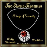 TST - RINGS OF ETERNITY RUBY DIAMOND NECKLACE SILVER
