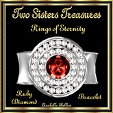 TST - RINGS OF ETERNITY RUBY DIAMOND BRACELET SILVER