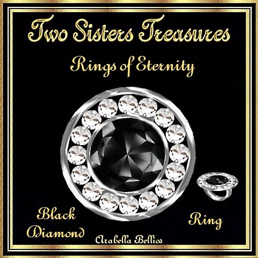 TST - RINGS OF ETERNITY BLACK DIAMOND RING SILVER
