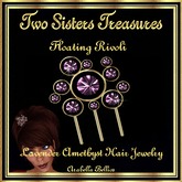 TST - FLOATING RIVOLI LAVENDER AMETHYST HAIR JEWELRY YG