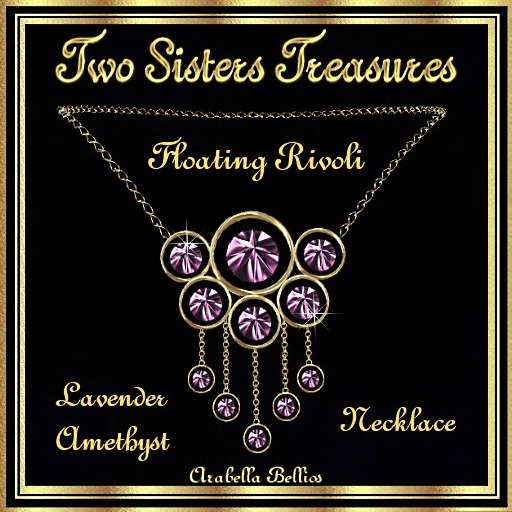 TST - FLOATING RIVOLI LAVENDER AMETHYST NECKLACE YG