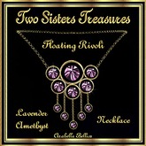 TST - FLOATING RIVOLI LAVENDER AMETHYST NECKLACE YG