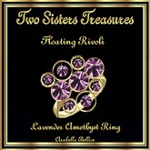 TST - FLOATING RIVOLI LAVENDER AMETHYST RING YG