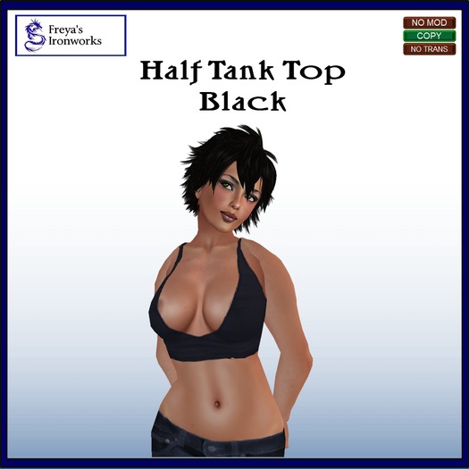 Half Tank Top Black