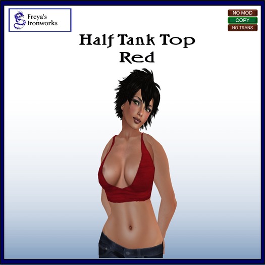 Half Tank Top Red
