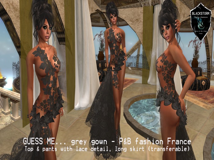 P&B GUESS ME... GREY GOWN