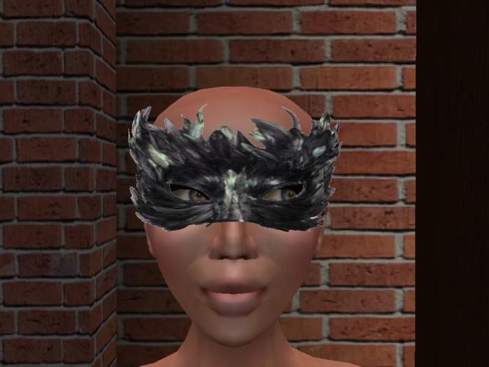 Black Feathers Mask