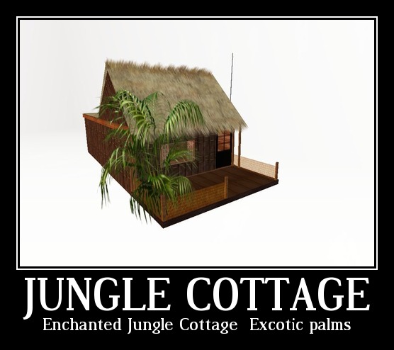 Jungle Hut - Cabin 45 prim -