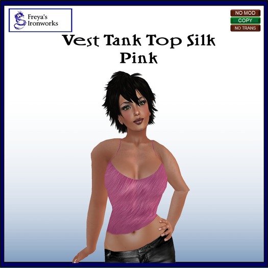 (Box) Vest Tank Top Silk Green - Freya's Ironworks